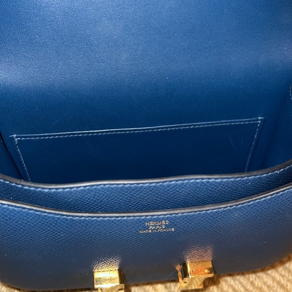 Navy blue Hermes Constance - Picture 4 of 4